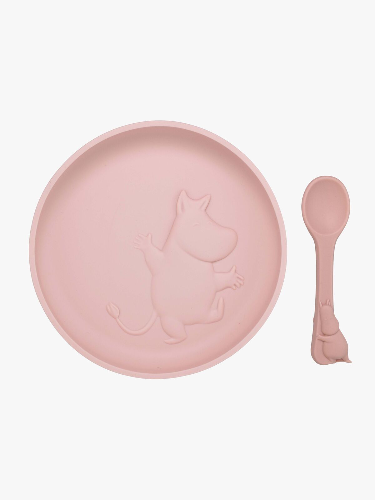 Mumin Geschirr-Set Silikon, Rosehip Pink