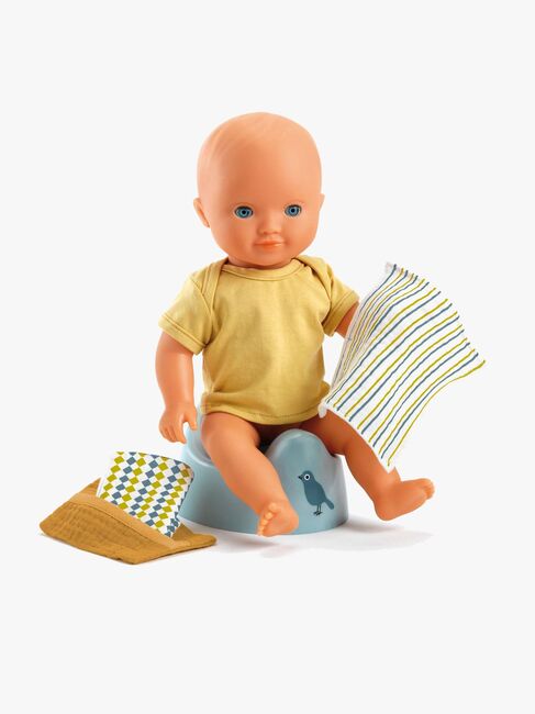 Djeco Puppenzubehör Töpfchen & Stoffservietten für Puppe