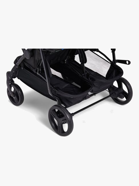 Beemoo Twin Shopper Zwillings- und Geschwisterwagen, Black Mélange