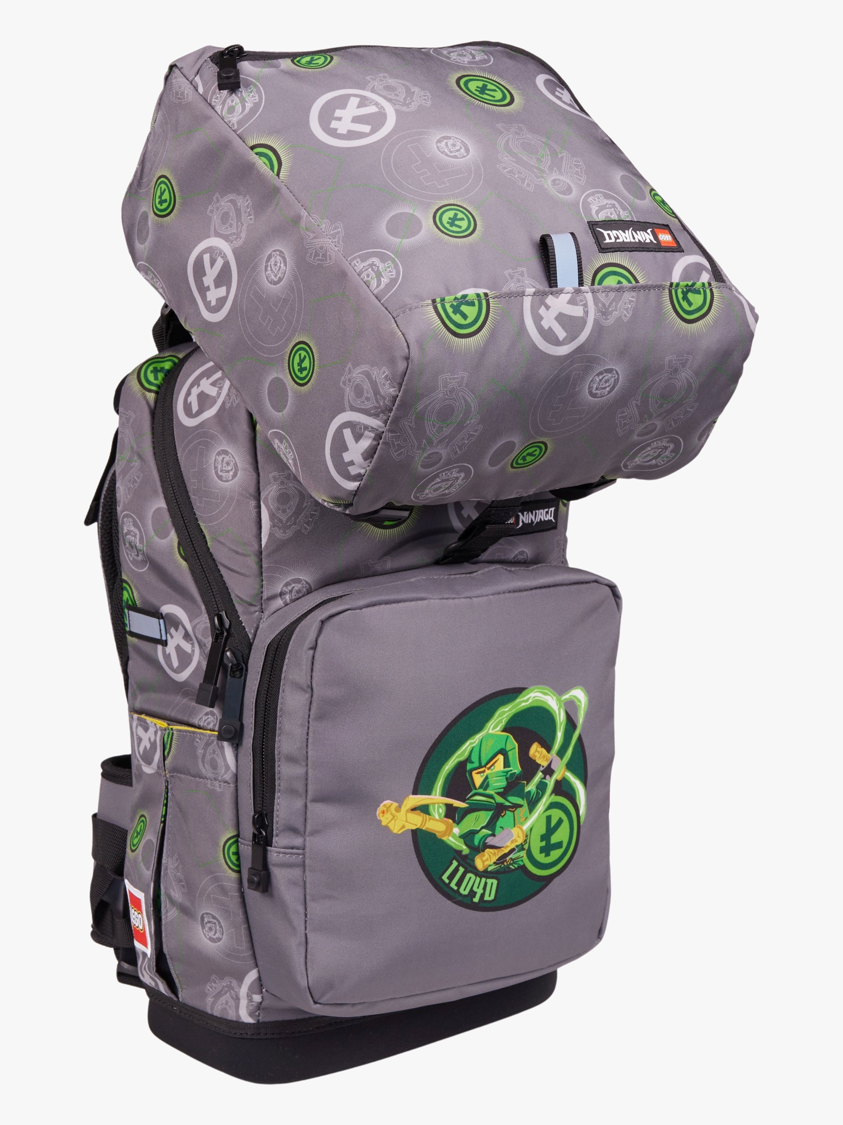 LEGO® NINJAGO® Elemental Master of Energy Kinder Rucksack 20L, Grau