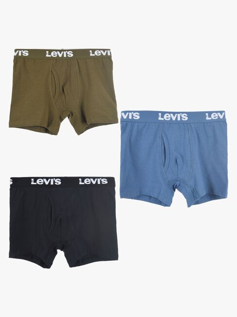Levi's LHB Boxer Brief Unterhosen 3er-Pack, Black