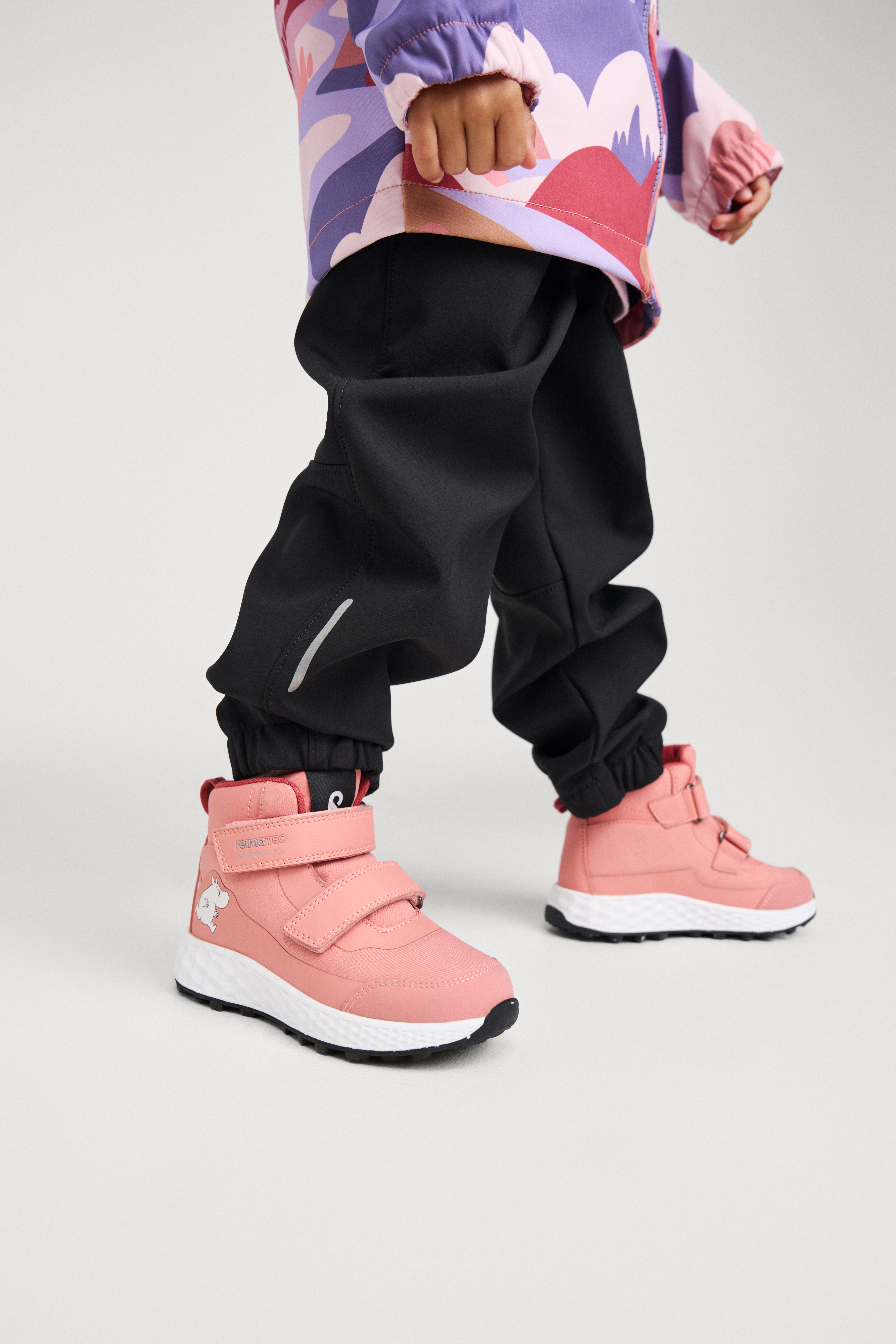 Reima Hiivin Moomin Wasserdichte Mid Kinder Sneakers, Rose Blush, 24, Kinderschuhe