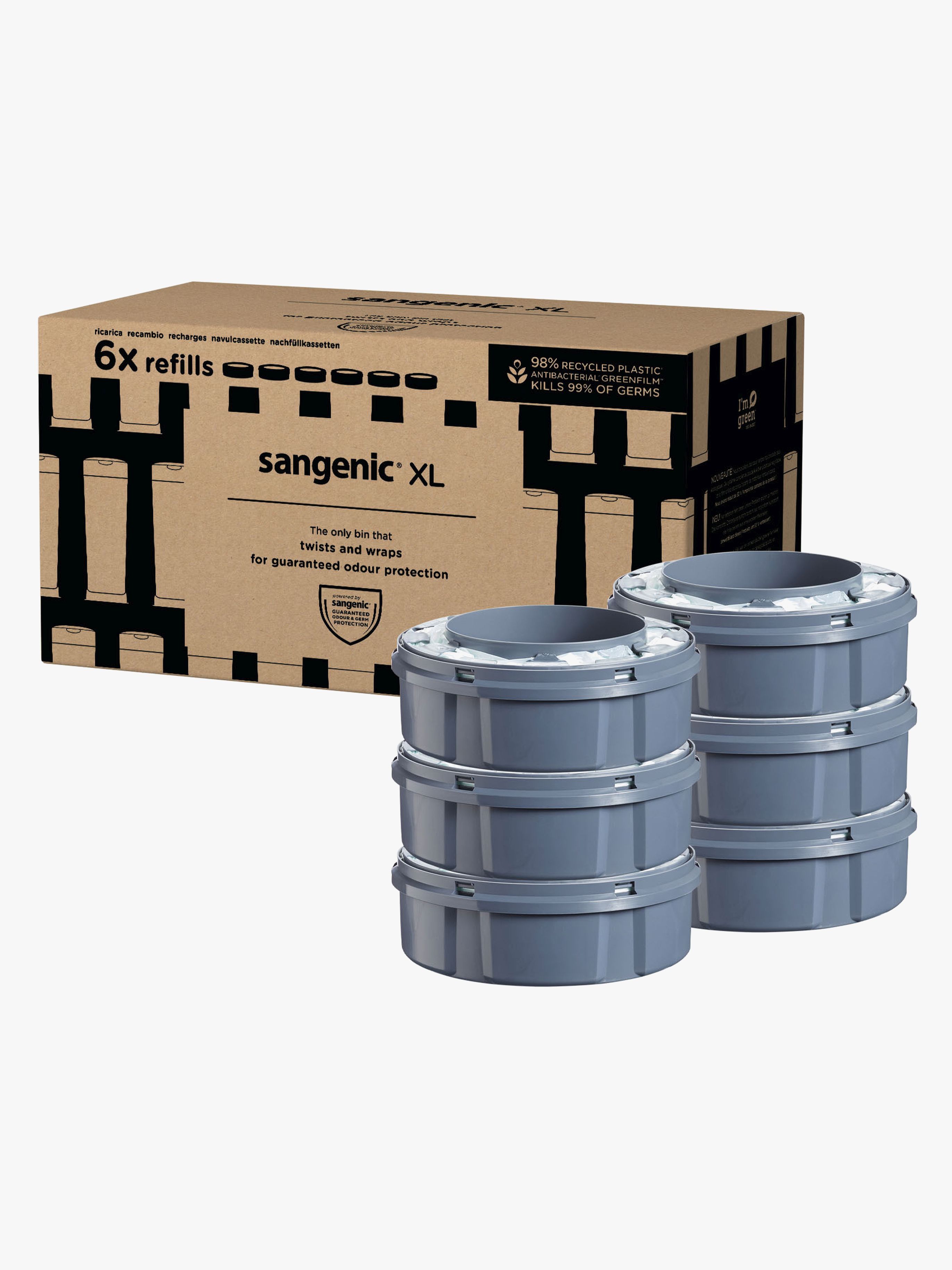 Tommee Tippee Twist &  Click Sangenic XL Nachfüllpackung 6er-Pack