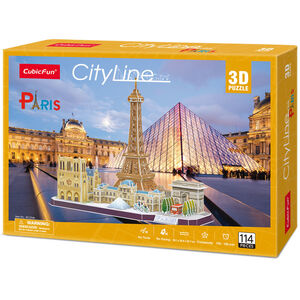 Cubic Fun City Line Paris 3D Puzzle 114 Teile