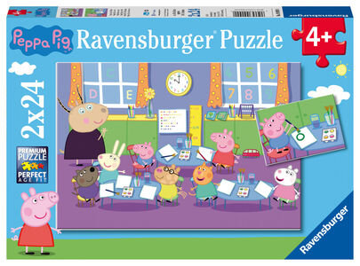 Ravensburger Puzzle Peppa Wutz, 2x24 Teile