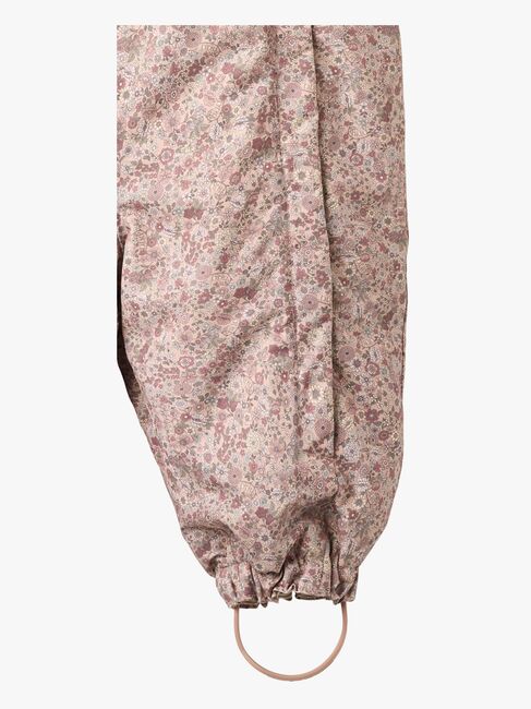 Wheat Adi Babyoverall, Rose Dust Flowers