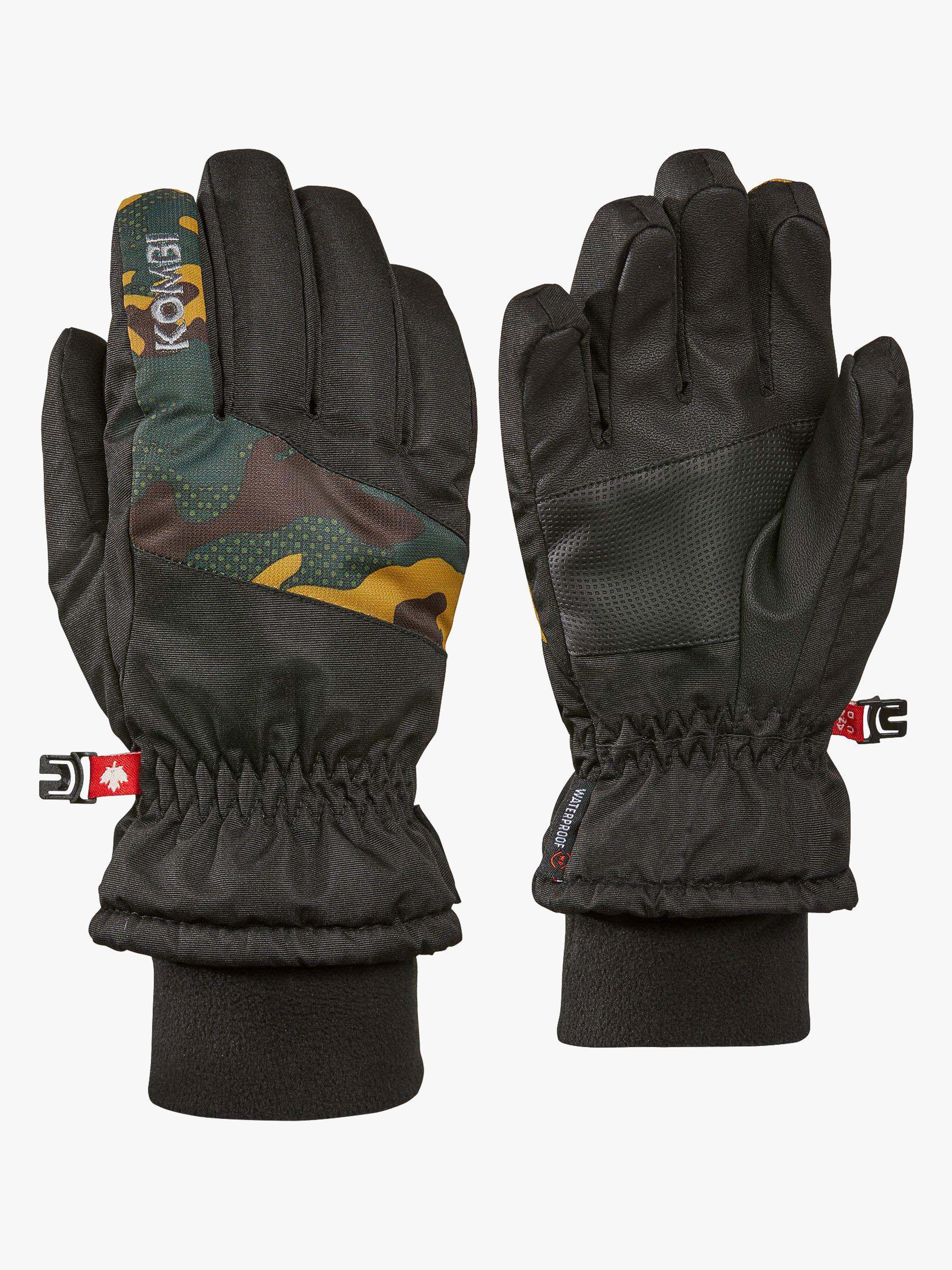 Kombi Takoda Handschuhe Jr, Black/Green Camo, M