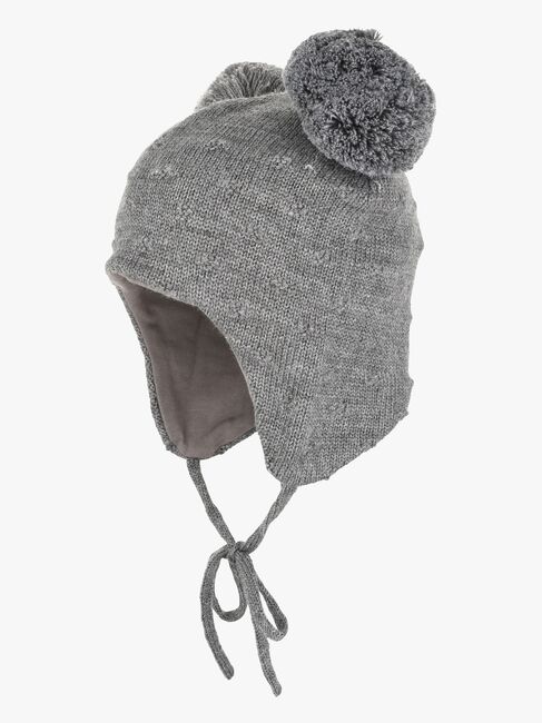 Lindberg Idaho Baby Mütze Wollmischung, Anthracite