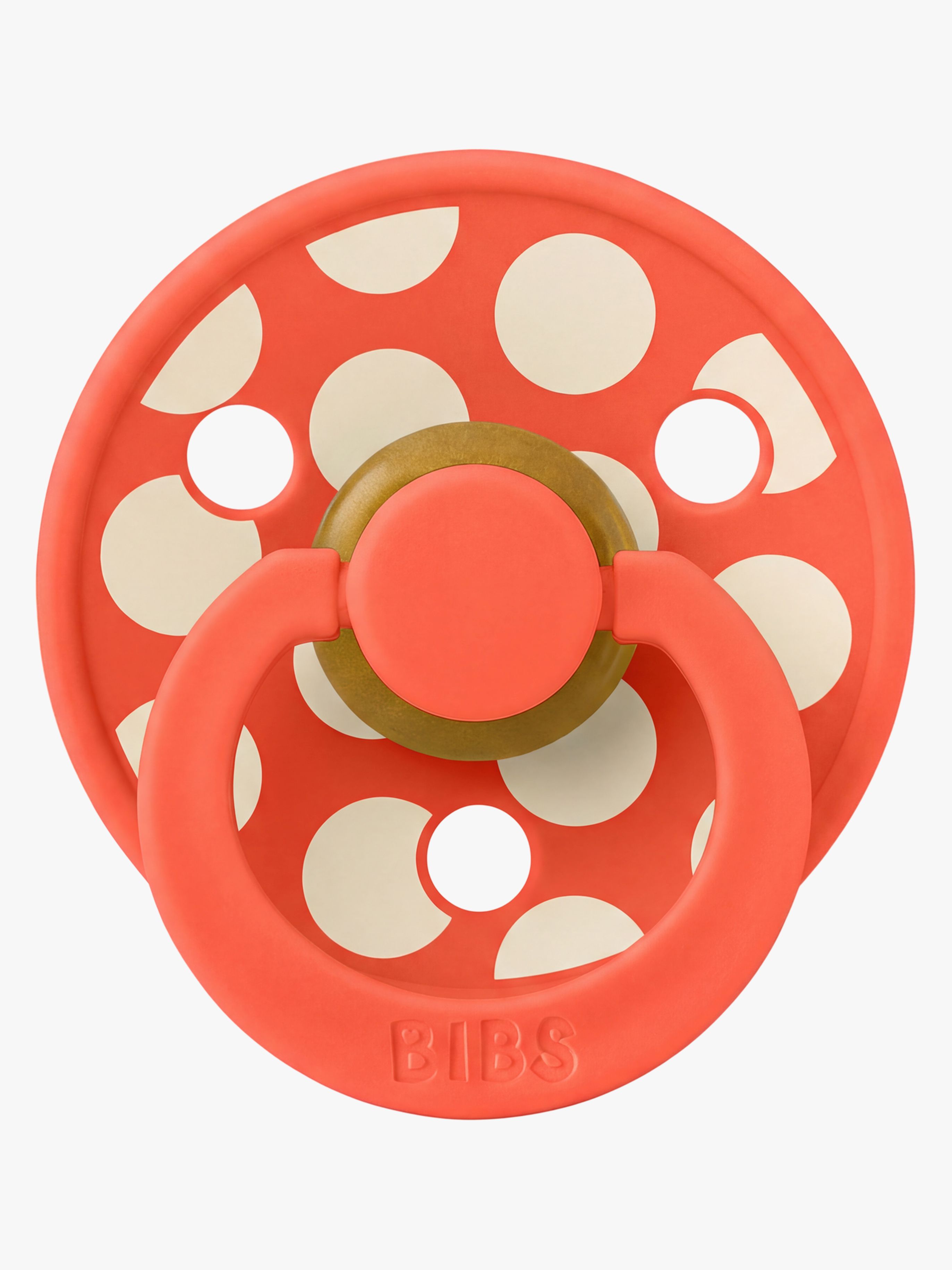 Studio Colour Schnuller Polka Mega Latex Gr. 2, Tango / Ivory