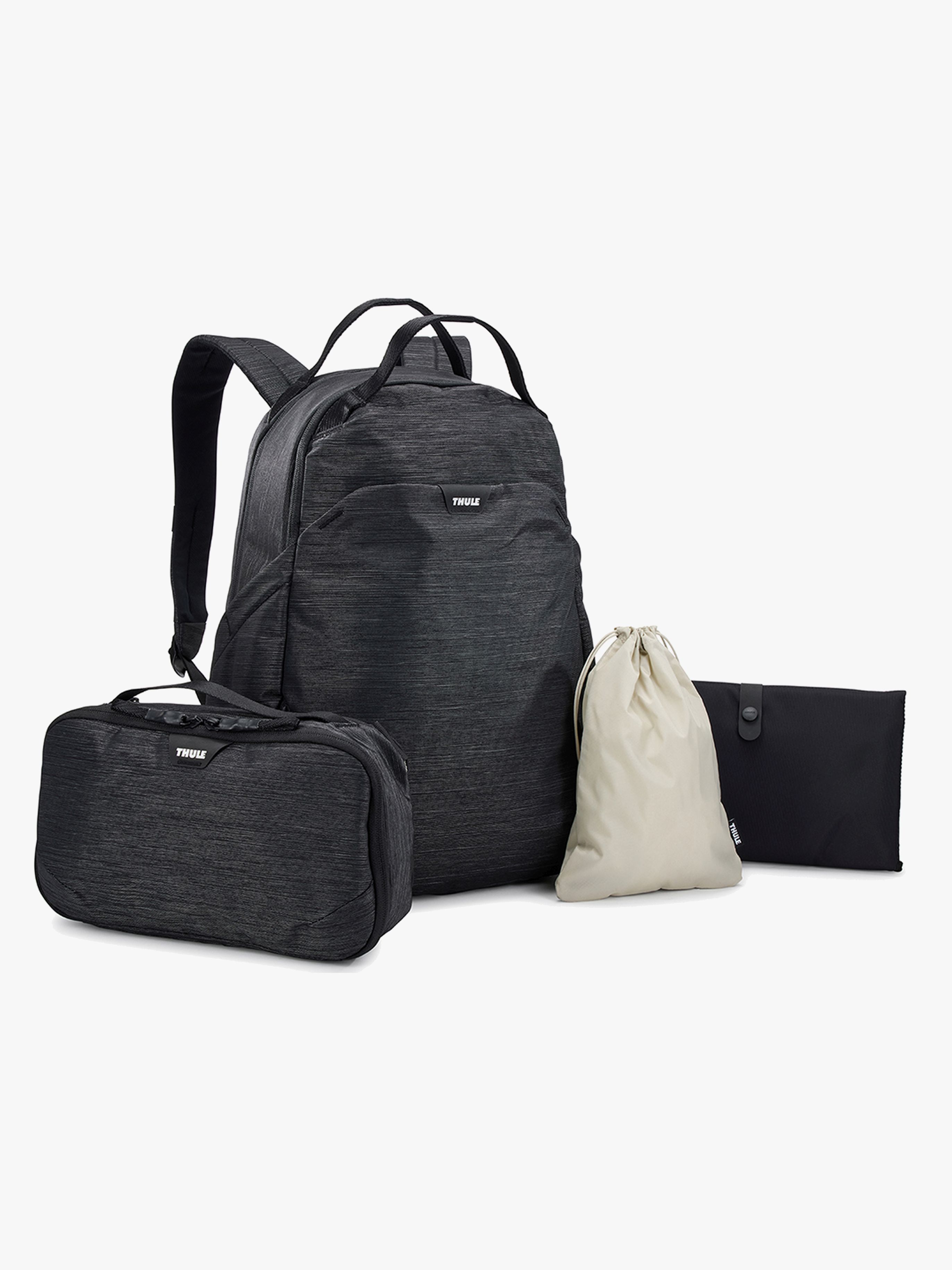 Wickeltasche mit Zubehör Backpack, Schwarz