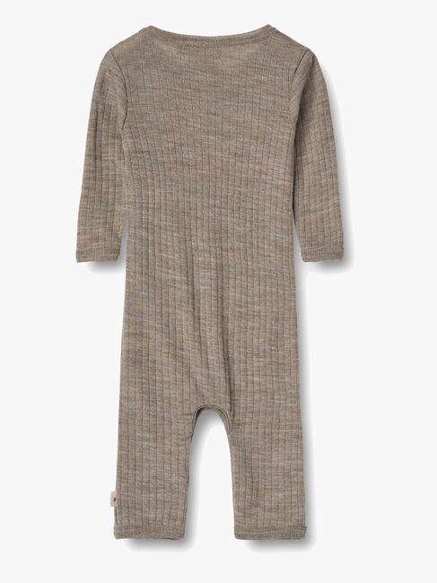 Wheat Frankie Overall Merinowolle, Khaki Melange