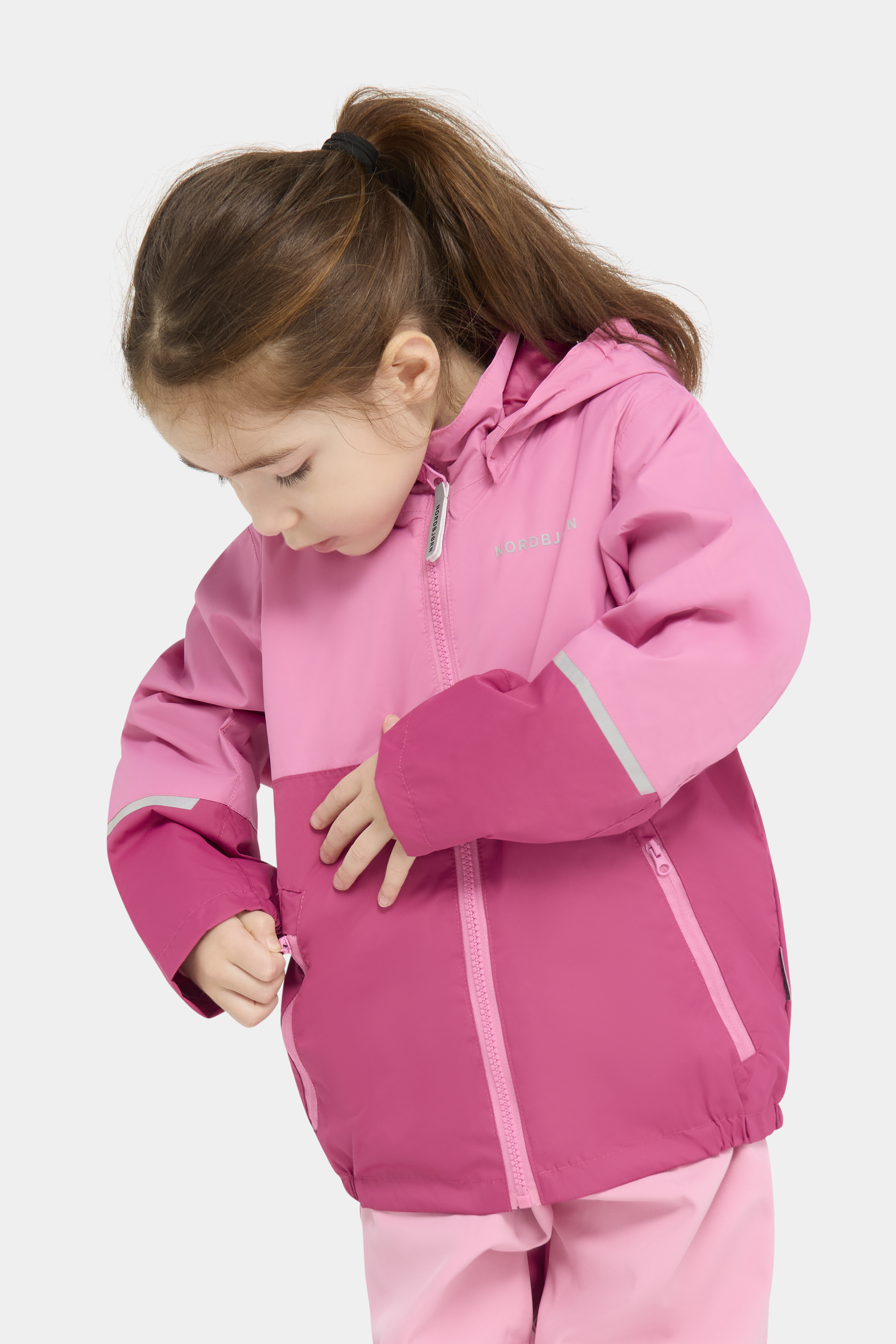 Nordbjörn Viken Outdoorjacke, Rosa, 110-116