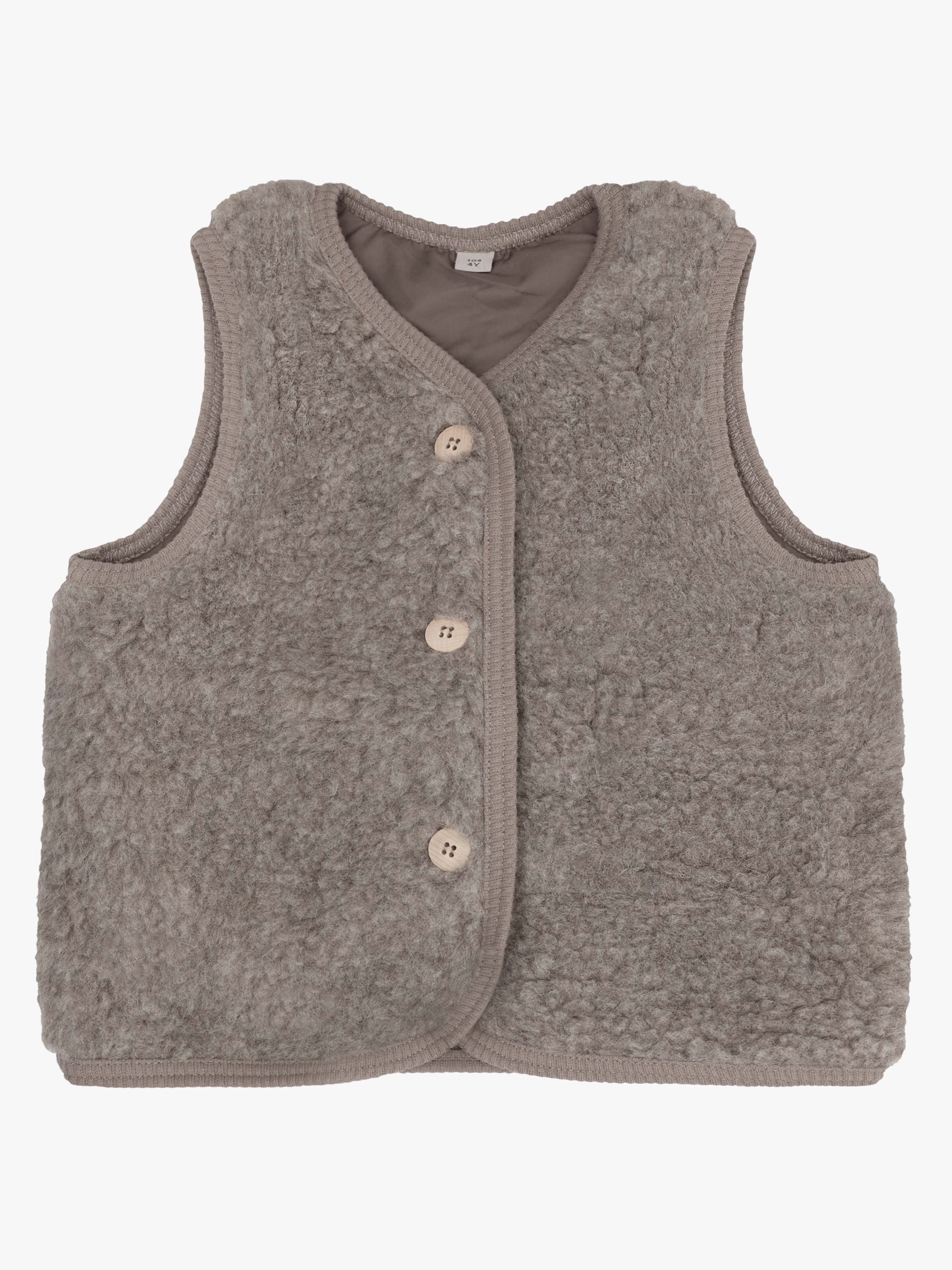 HUTTEliHUT Wollweste Teddy, Camel Melange, 104