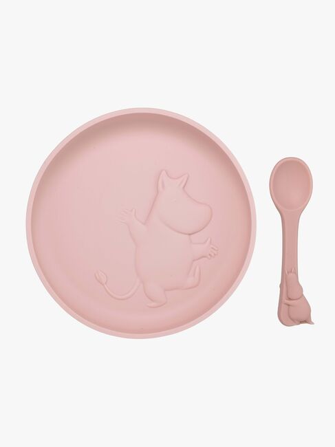 Mumin Geschirr-Set Silikon, Rosehip Pink