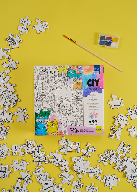 Peliko CIY Puzzle mit Wasserfarben 99 Teile Gemischte Auswahl