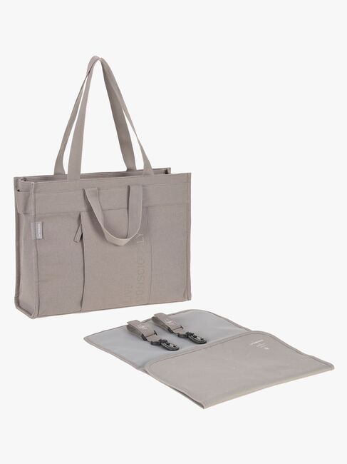 Lässig Tote Wickeltasche, Taupe