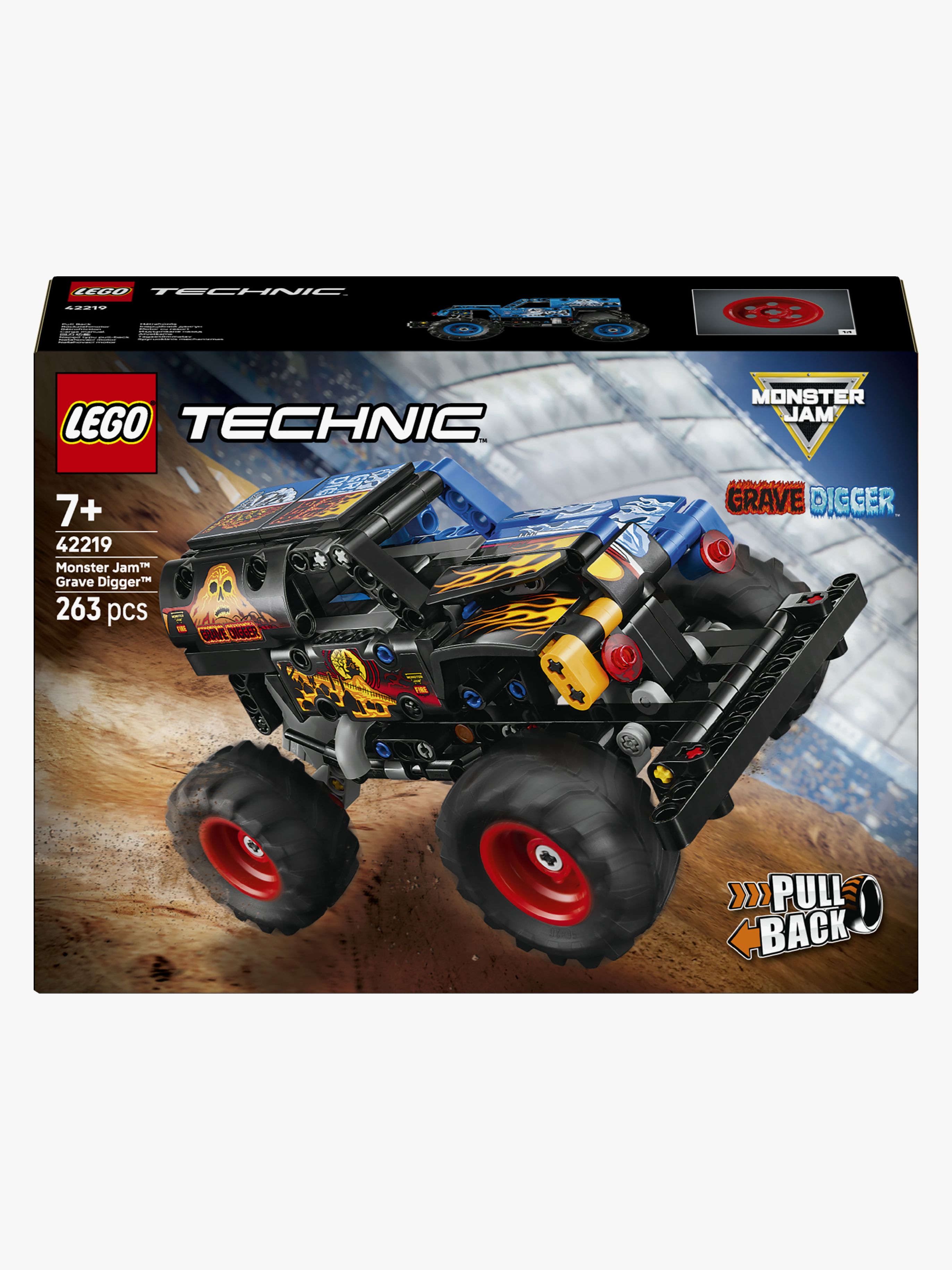 LEGO Technic 42219 Monster Jam Grave Digger Feuer und Eis