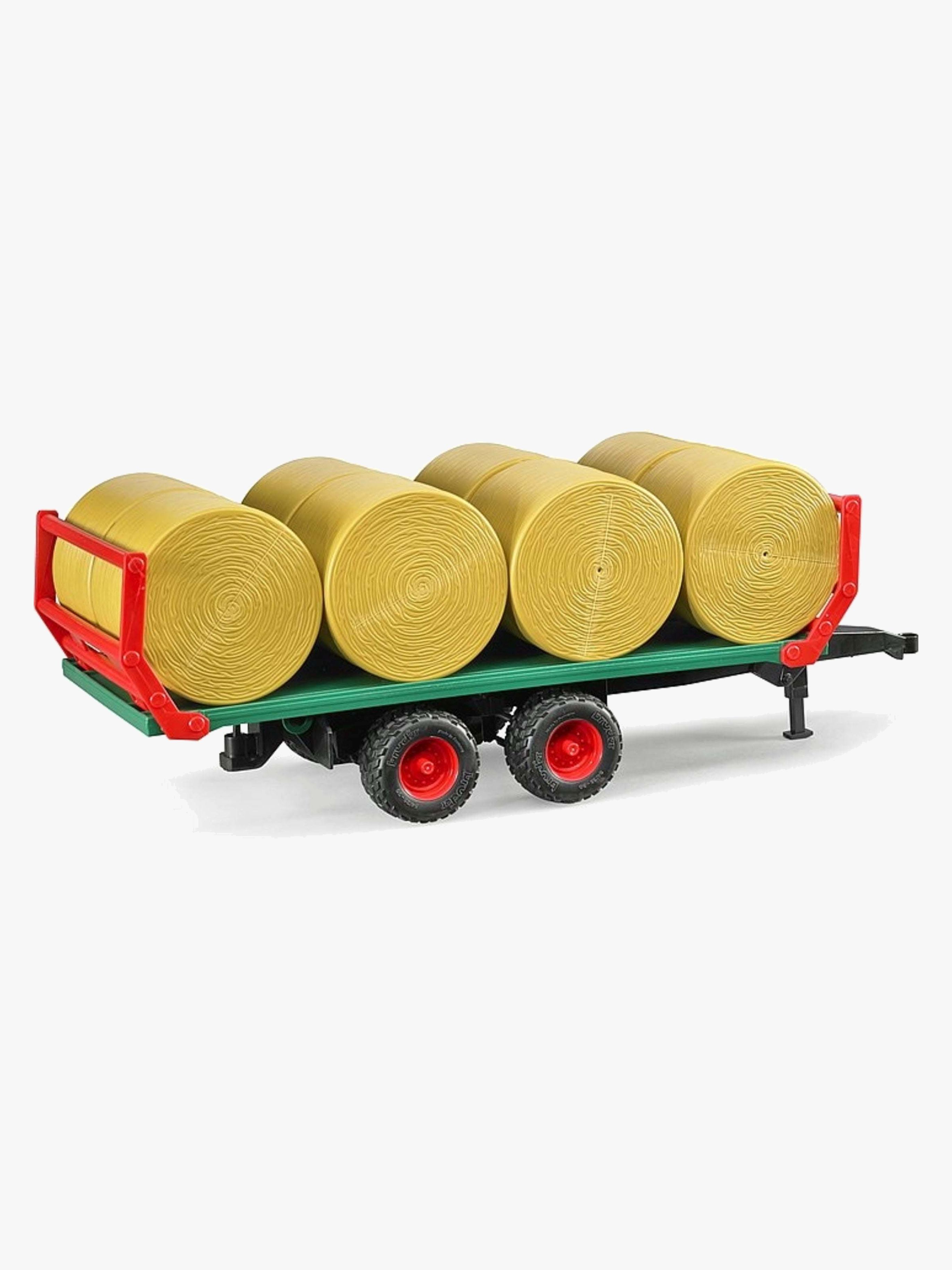 Bruder Ballentransportanhänger Mit 8 Rundballen 02220