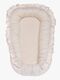 Mini Dreams Cozy Babynest Rüschen, Beige