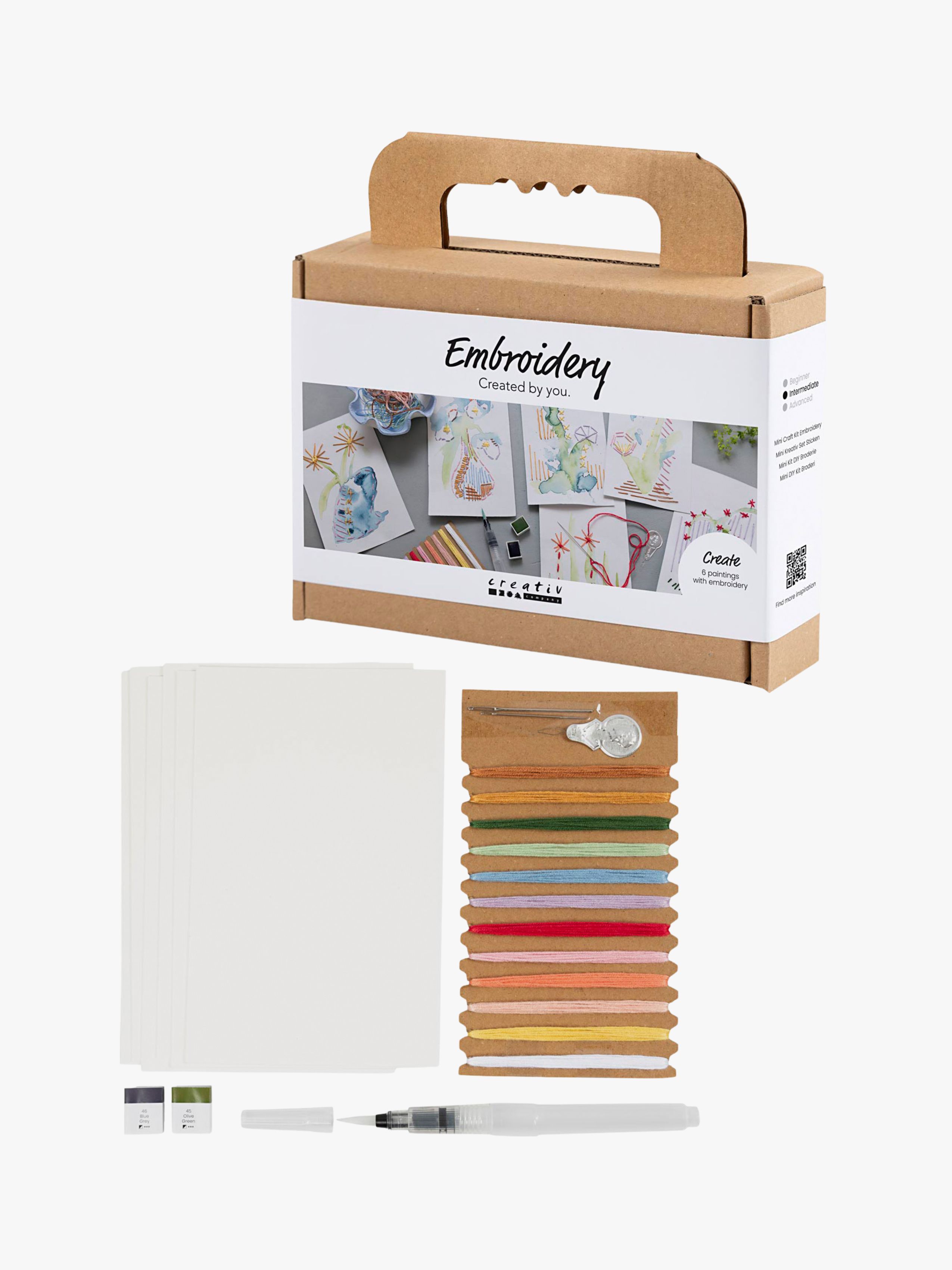 Bastelset Stickerei & Aquarell