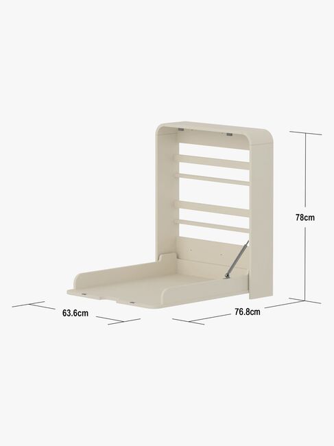 Flexa Nova Wandmontierter Wickeltisch, Cream