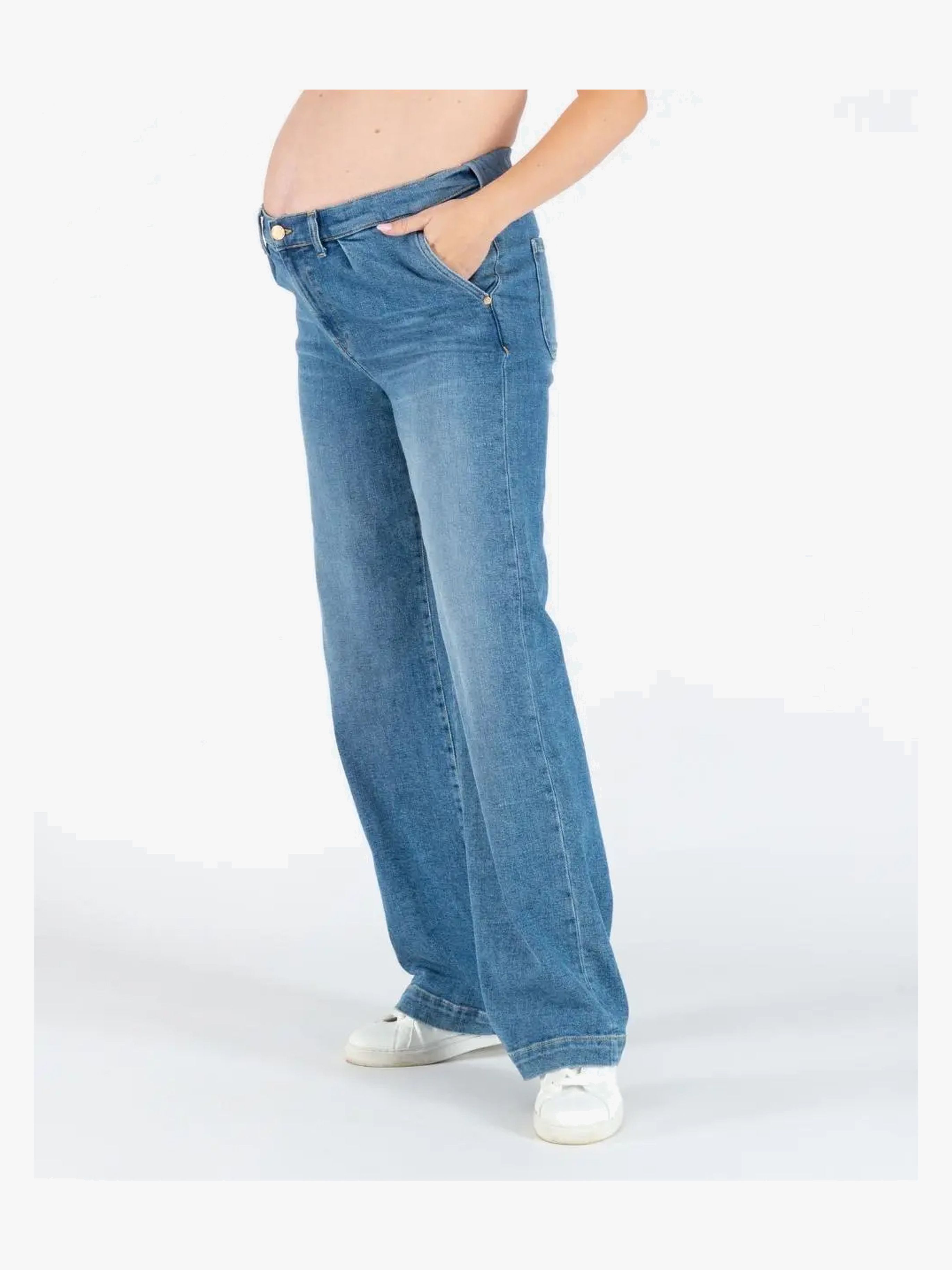 Cache Coeur KELLY Umstandsjeans, Mid Blue, L