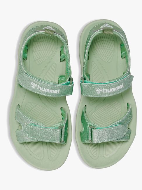 Hummel Glitter Jr Sandalen, Frosty Green