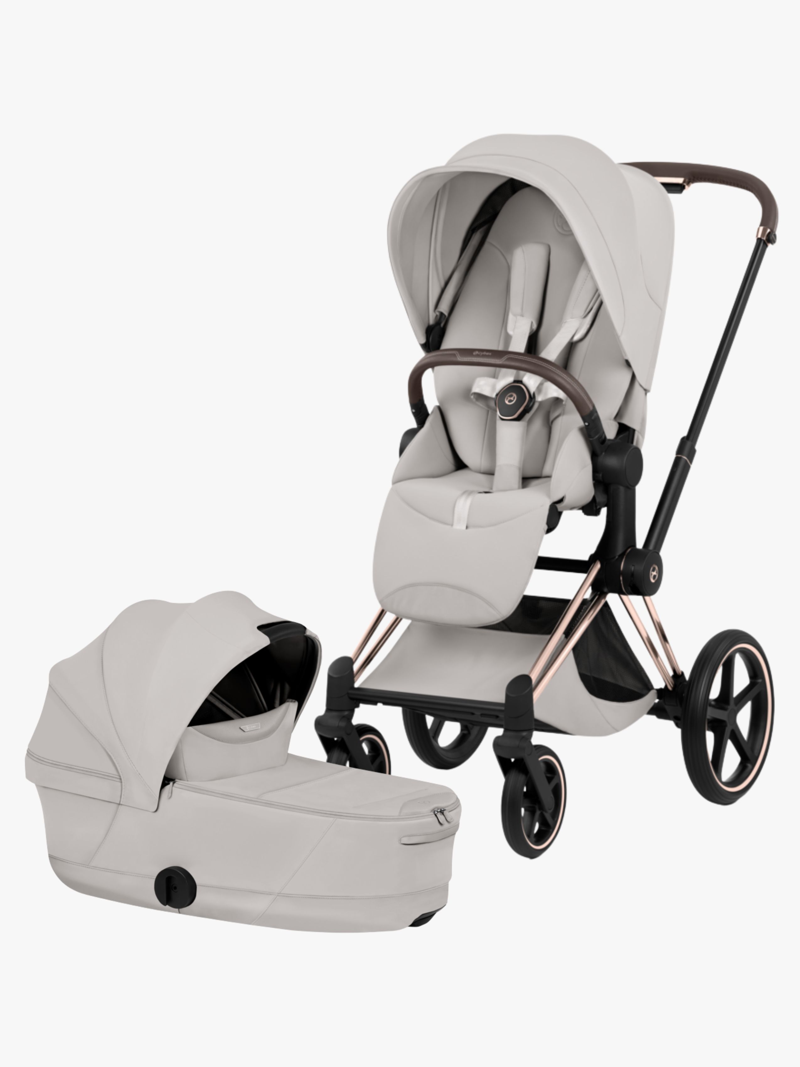 Cybex PRIAM Style Kombikinderwagen, Rosegold/City Grey