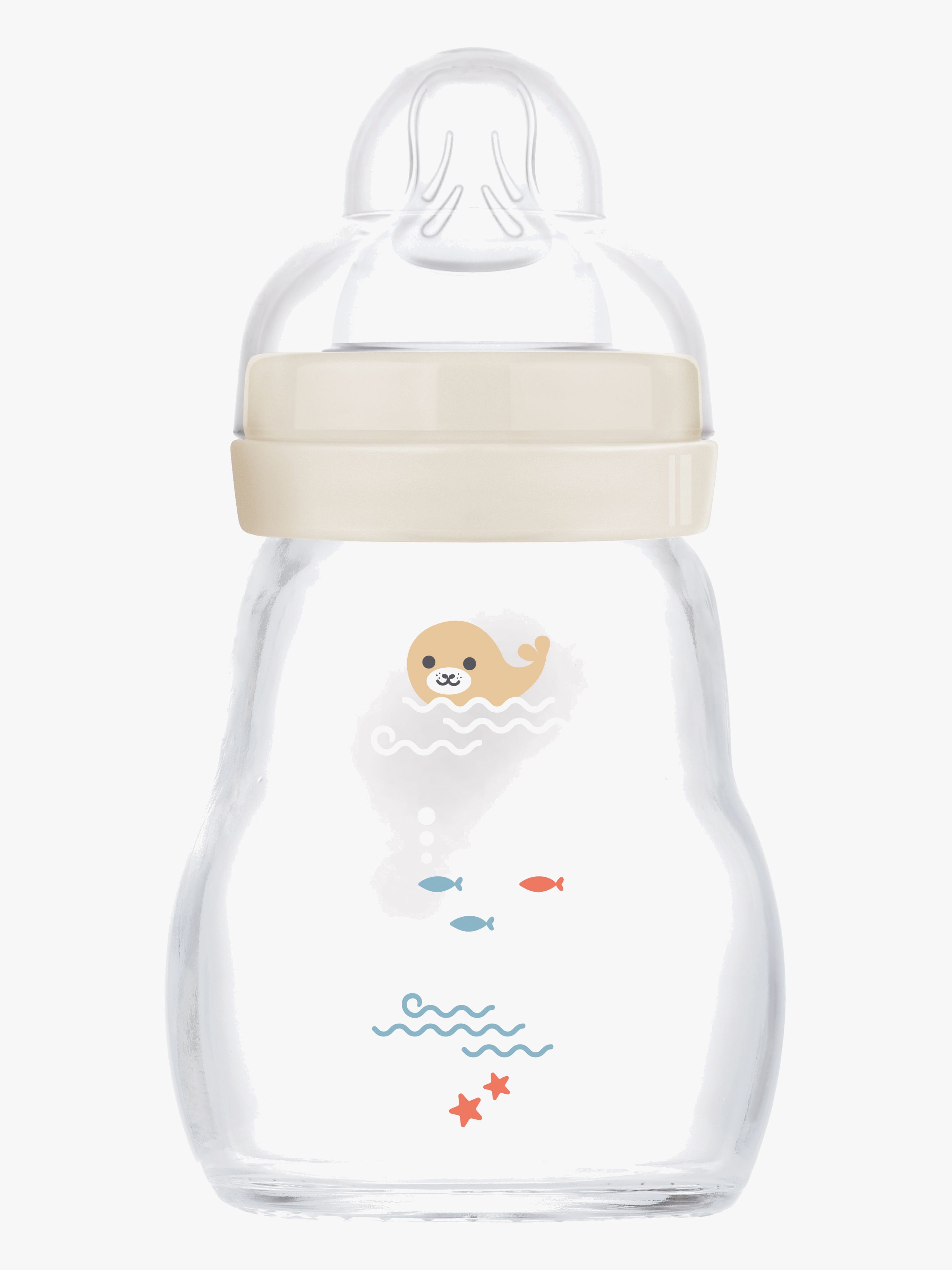MAM Feel Good Babyflasche Glas 170 ml, Neutral