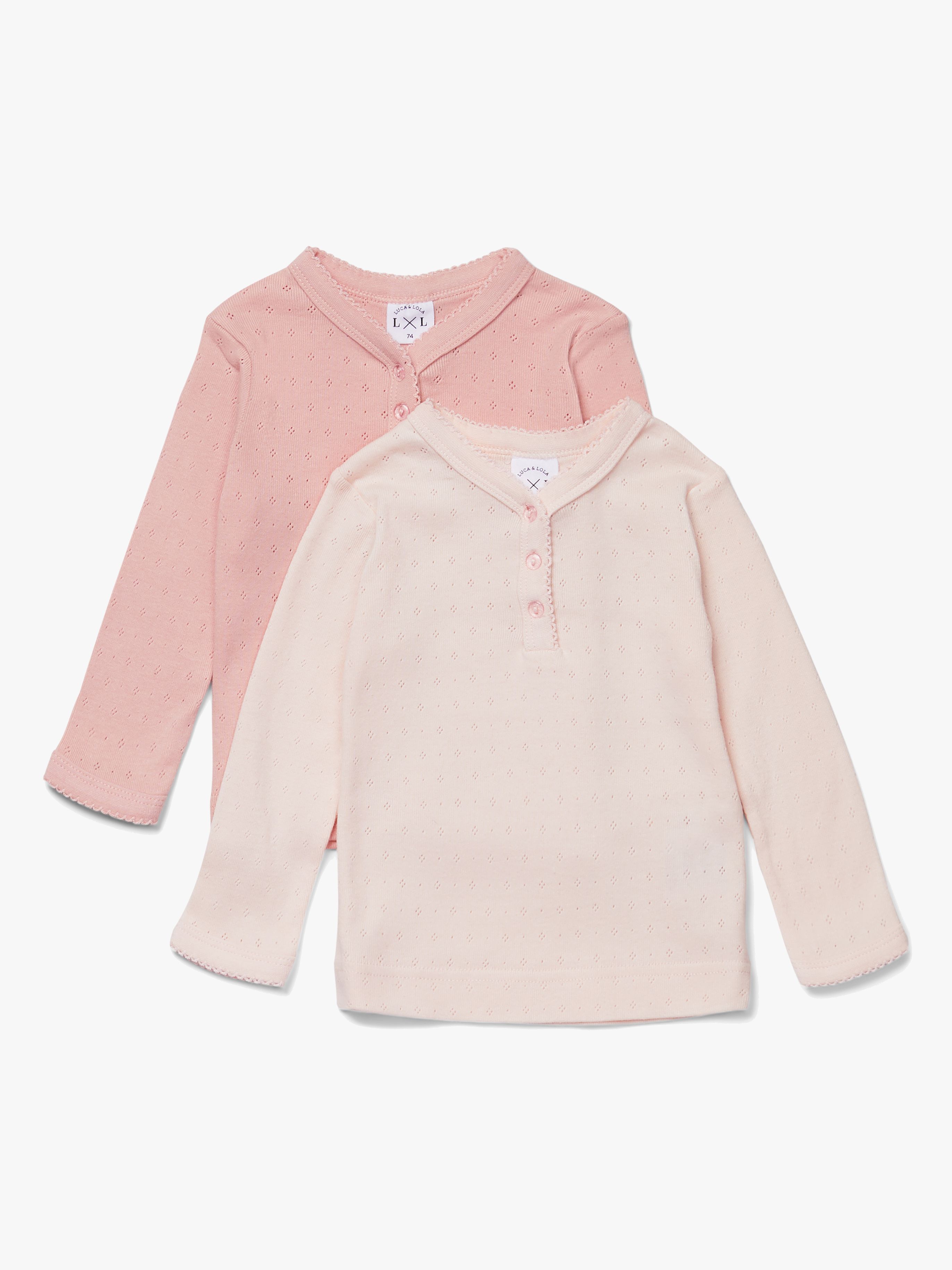 Siena Langarmshirt 2er-Pack, Pink 56