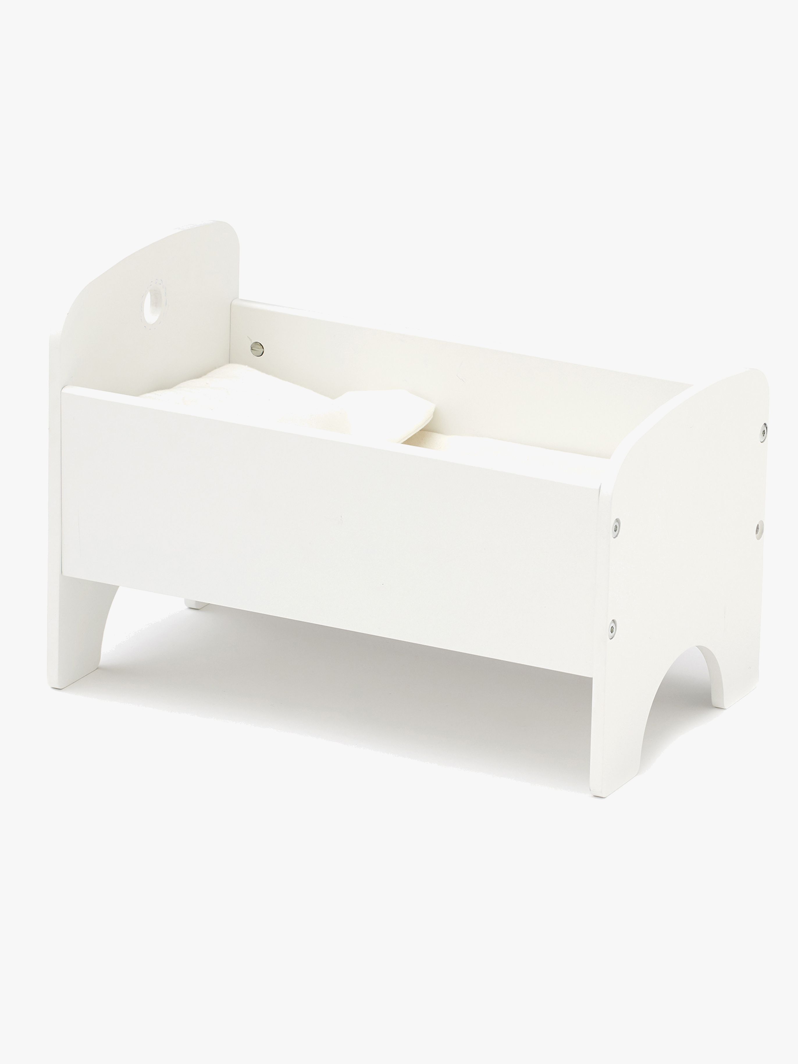 Kids Concept Puppenhausmöbel Puppenbett Inkl. Bettwäsche, Weiß
