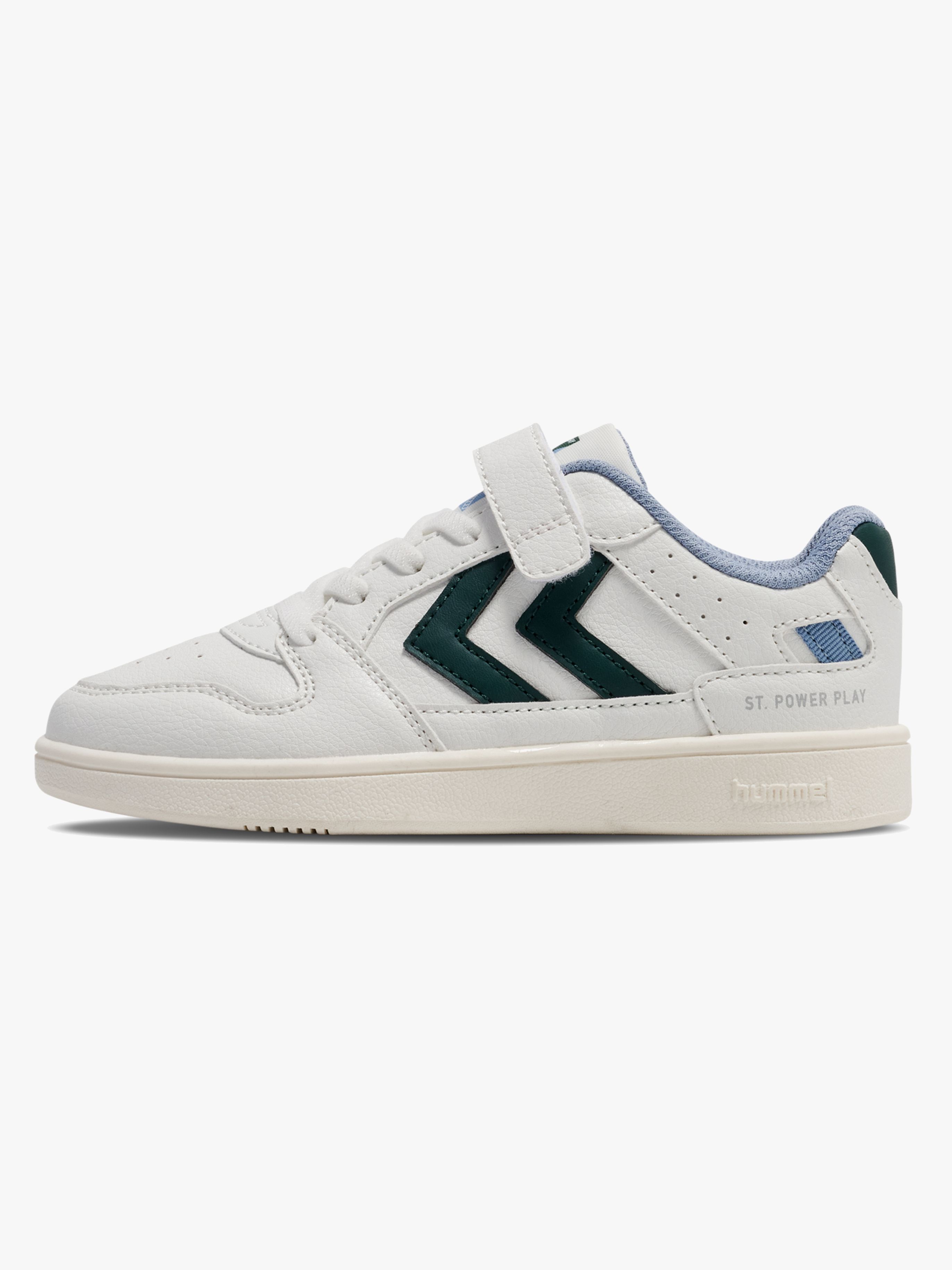 St Power Play Jr Kinder Sneaker, White / Green, 35, Kinderschuhe