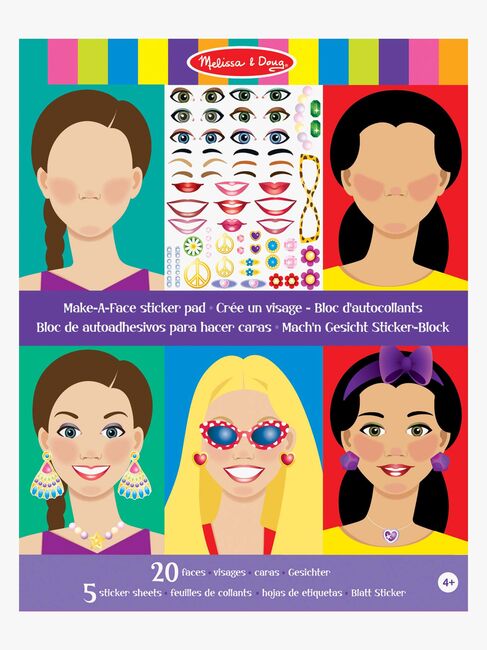 Melissa & Doug Make-a-Face Stickerbuch