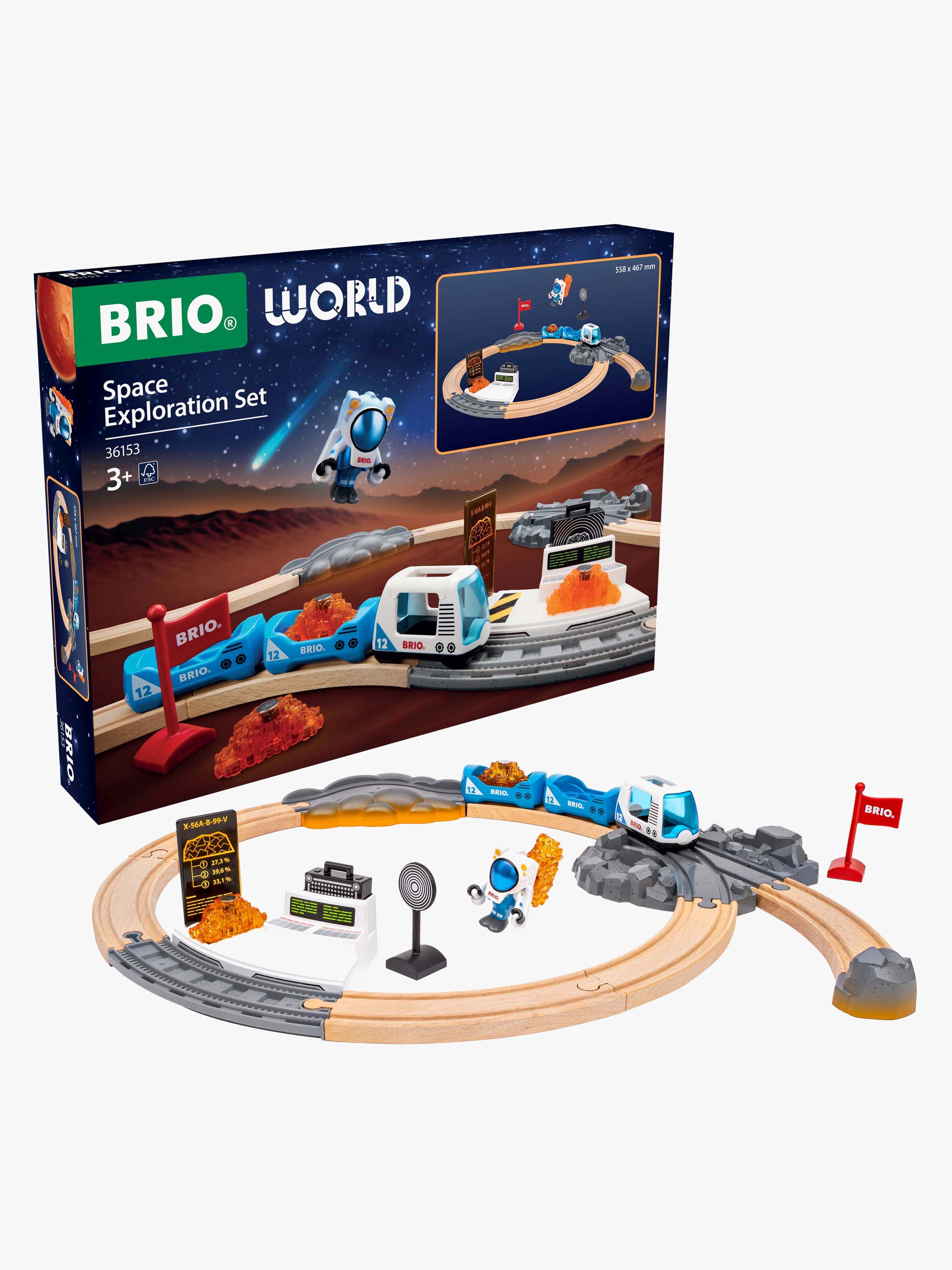 BRIO Space Erkundungsset 23-tlg., Mehrfarbig