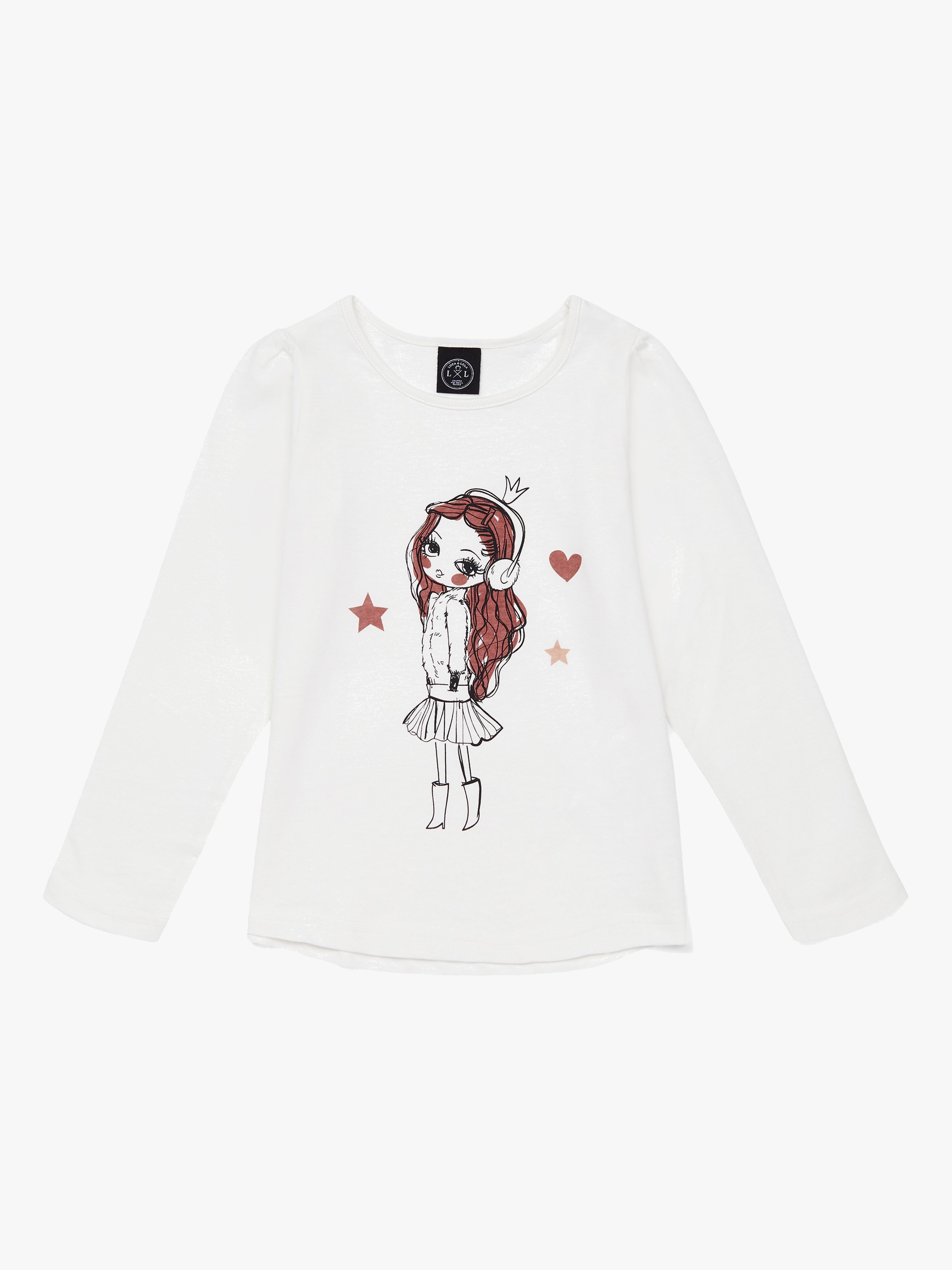 Luca &  Lola Fabianna Langarmshirt, Offwhite 74