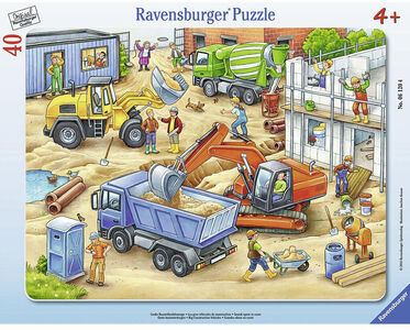 Ravensburger Puzzle Big Construction Vehicles 40 Teile
