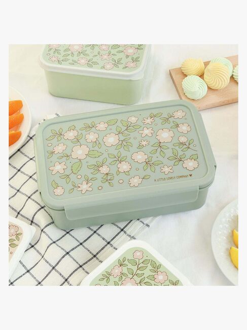A Little Lovely Company Bento Brotdose, Blüten/Salbei