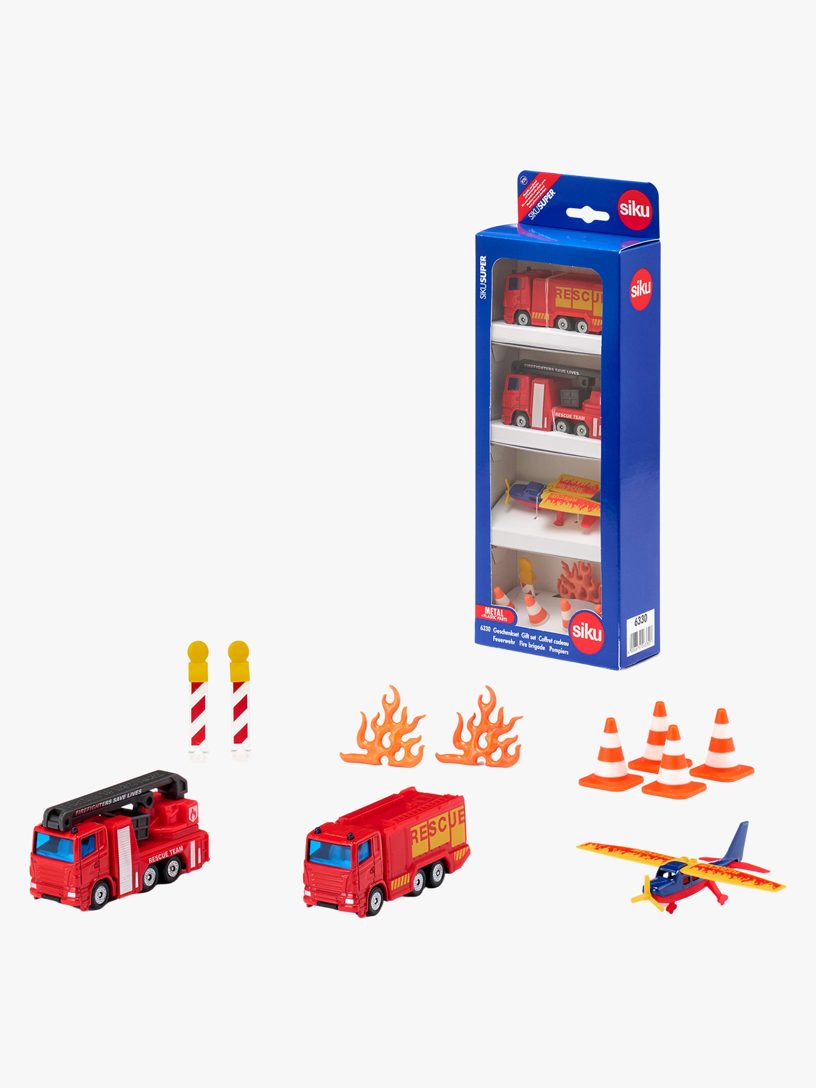 SIKU Geschenkset Feuerwehrautos mit Zubehör