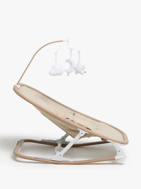 Beemoo PLAY Soothe Babywippe, Soft Beige/Nature