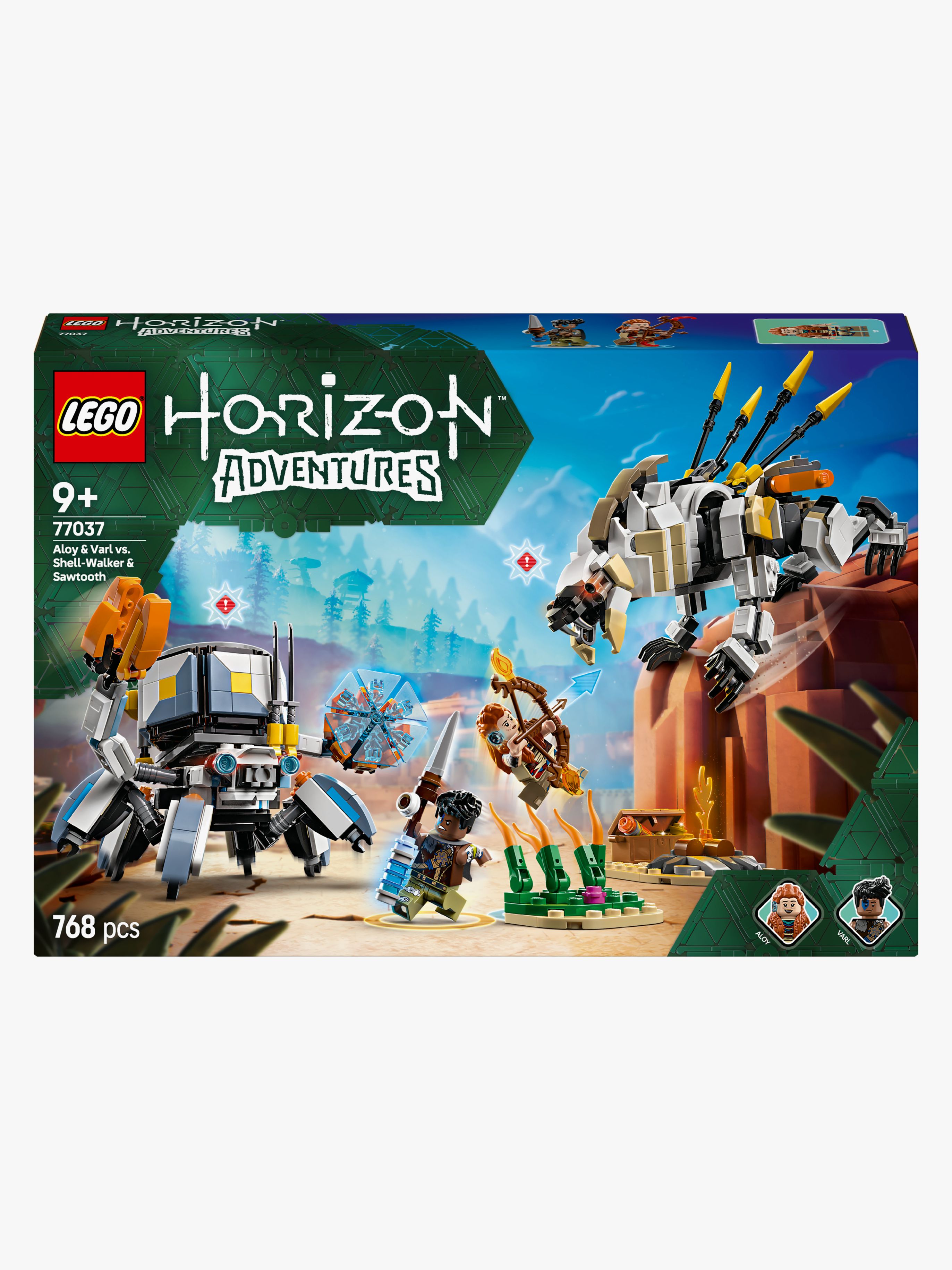 Horizon 77037 Aloy und Varl vs. Panzerwanderer und Sägezahn