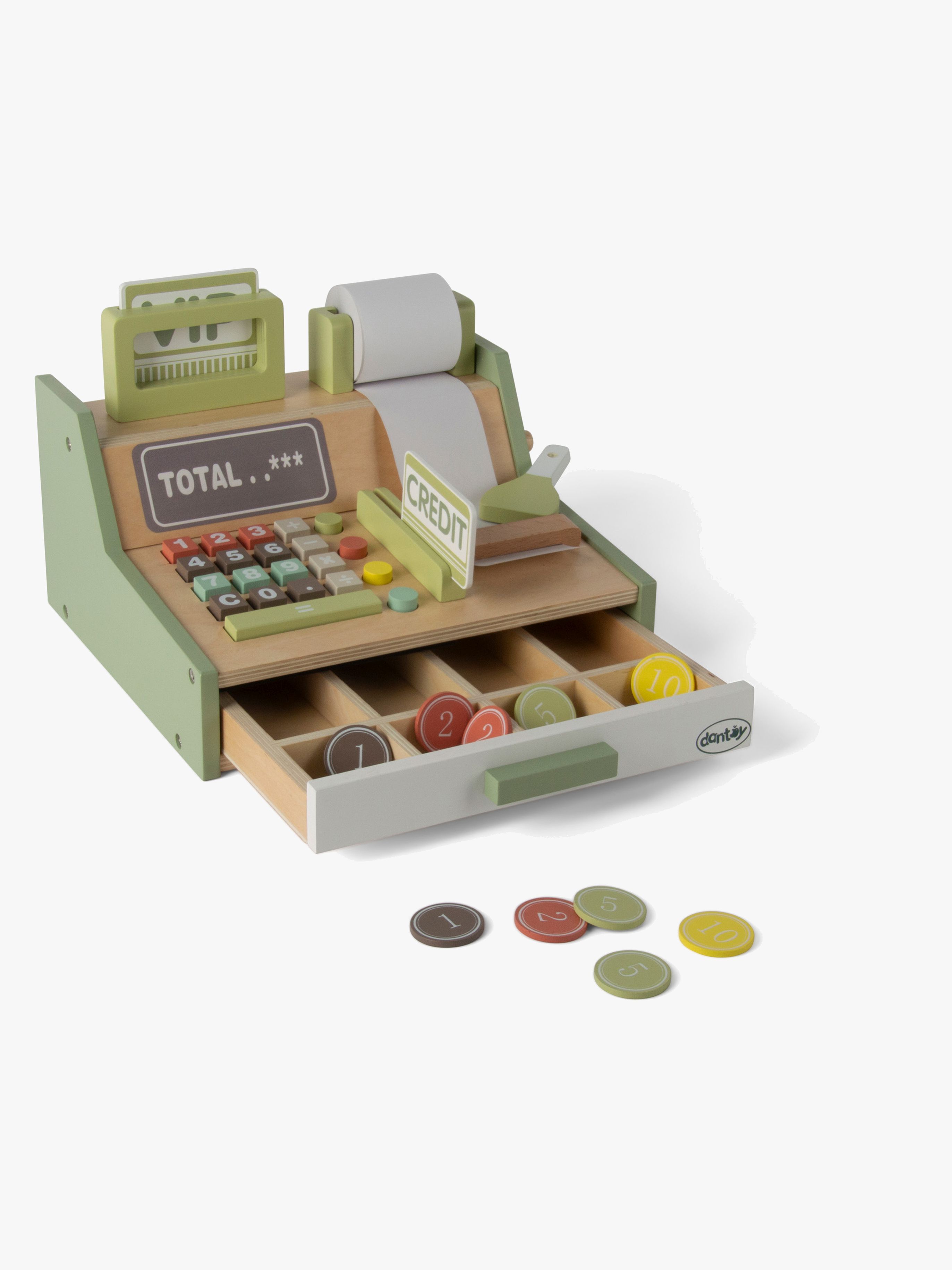 Dantoy Kaufladenkasse Holz Geschenkbox