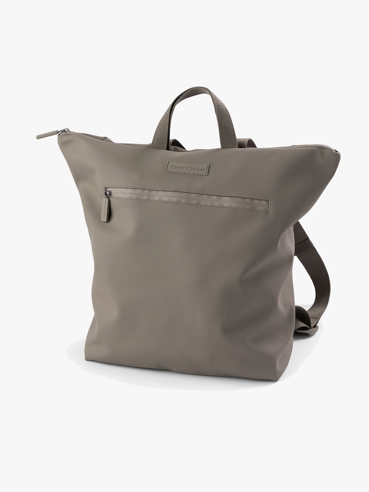 Done By Deer Wickeltasche Rucksack, Taupe