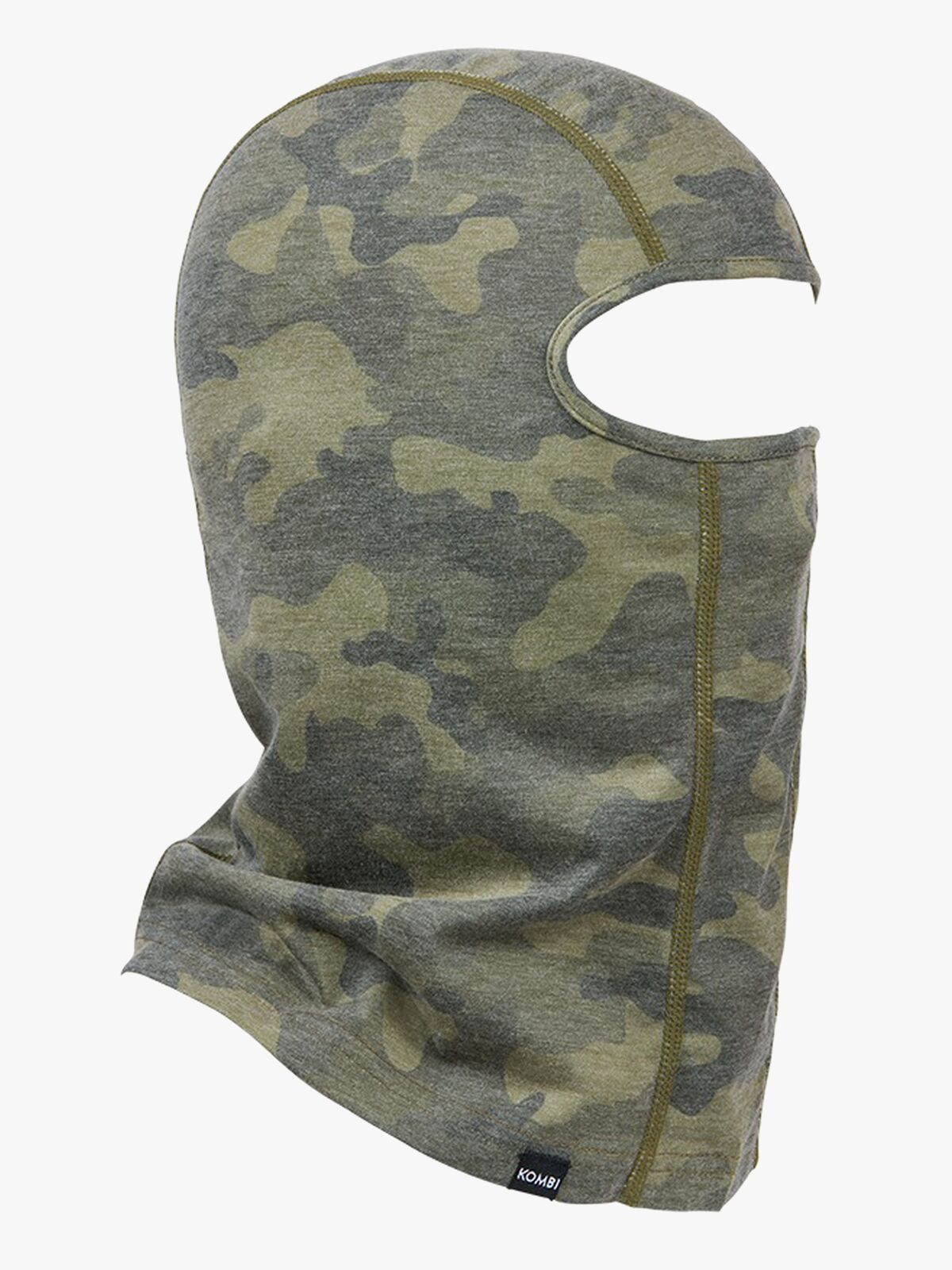 Kombi Merino Schlupfmütze Jr, Khaki Liquid Camo