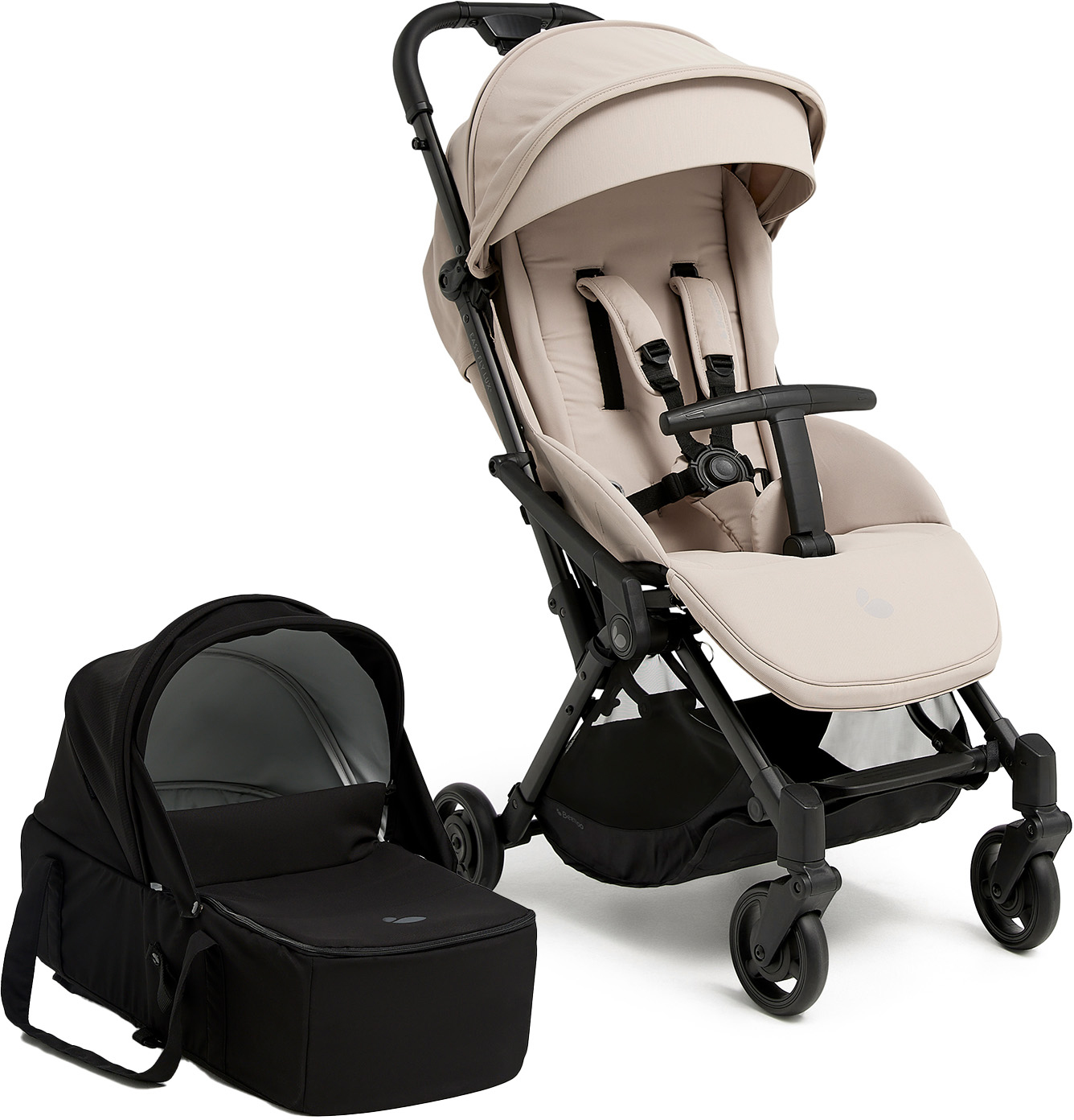 Easy Fly Lux 4 Buggy inkl. Liegewanne, Beige, Kinderwagen, 2 in 1