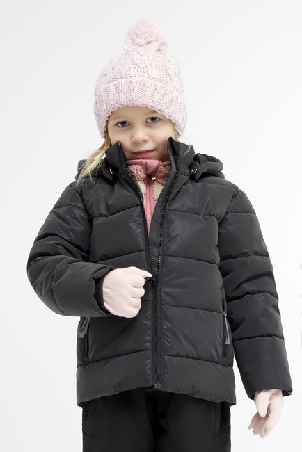 Nordbjørn Star Reflektierende Winterjacke, Schwarz
