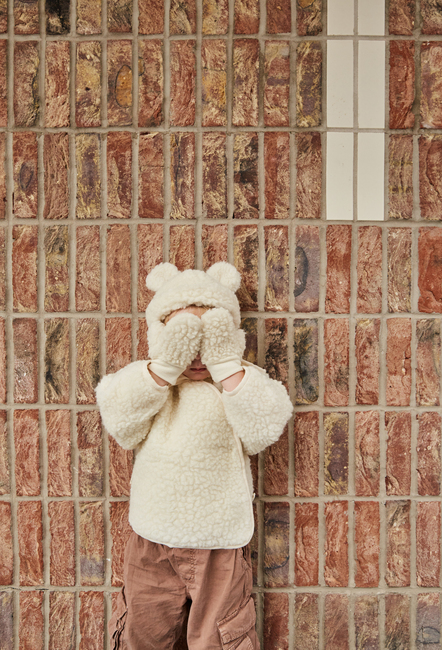 BINIBAMBA Merino Snuggle-Jacke, Milk