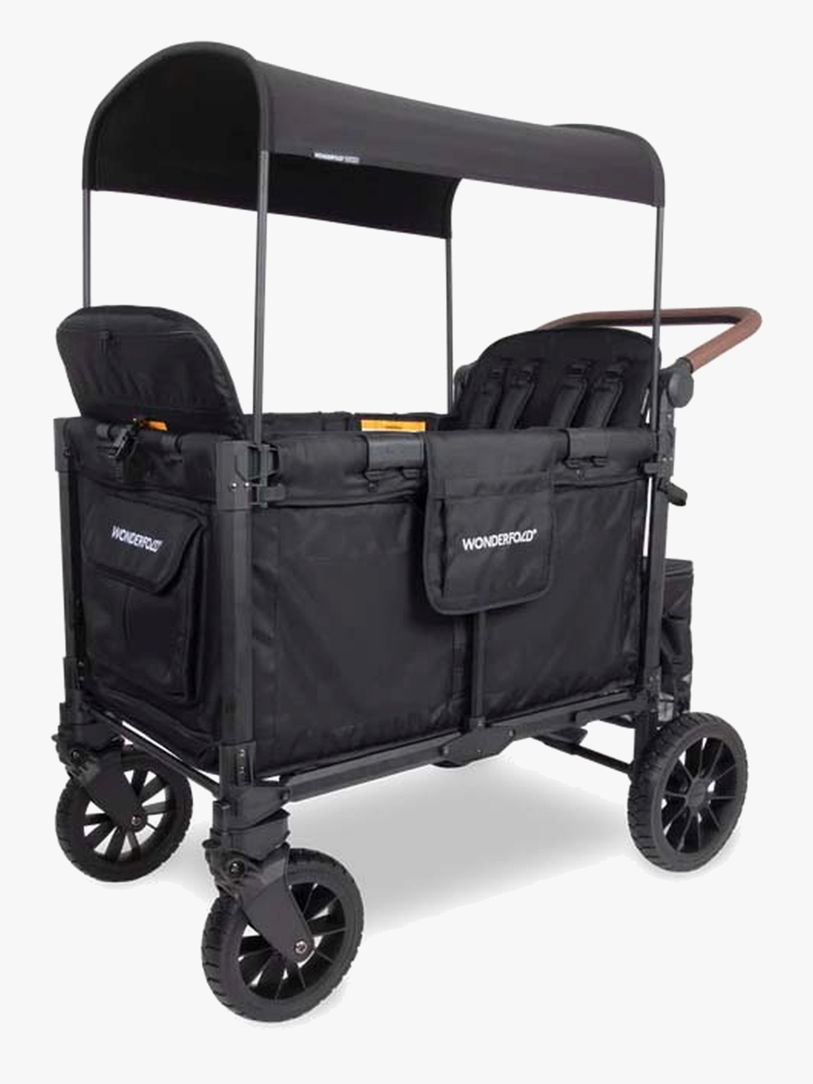 WonderFold W4 Luxe Pro Bollerwagen, Jet Black