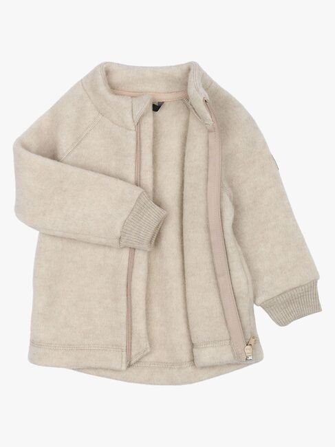 Mikk-Line Wollfilz-Jacke Kind, Melange Offwhite