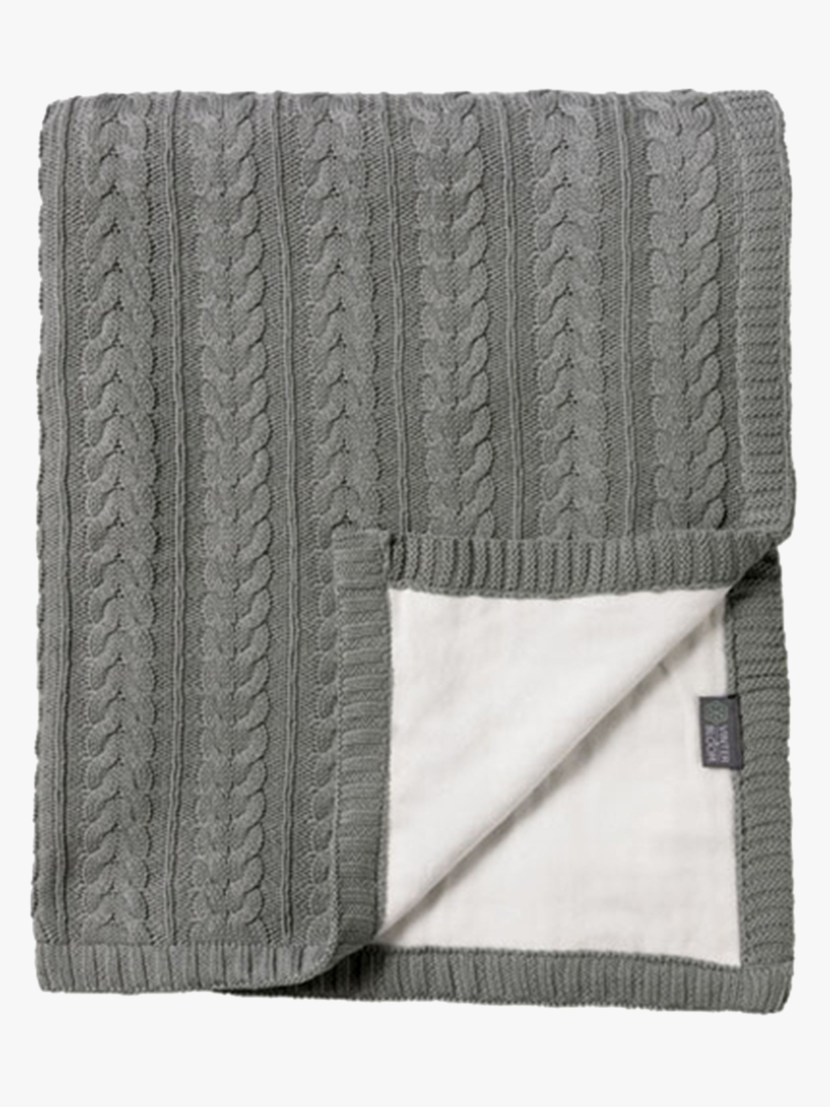 Vinter &  Bloom Cotton Cuddly EKO Decke, Misty Grey