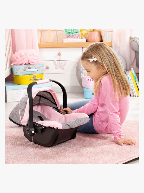 Bayer Design Kindersitz mit Verdeck für Puppe, Grau
